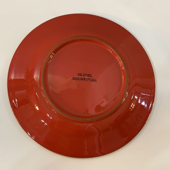Val Do Sol 8 1/2 Inch Salad Appetizer Plate Portugal Holiday Entertaining Set 3 - Picture 4 of 15